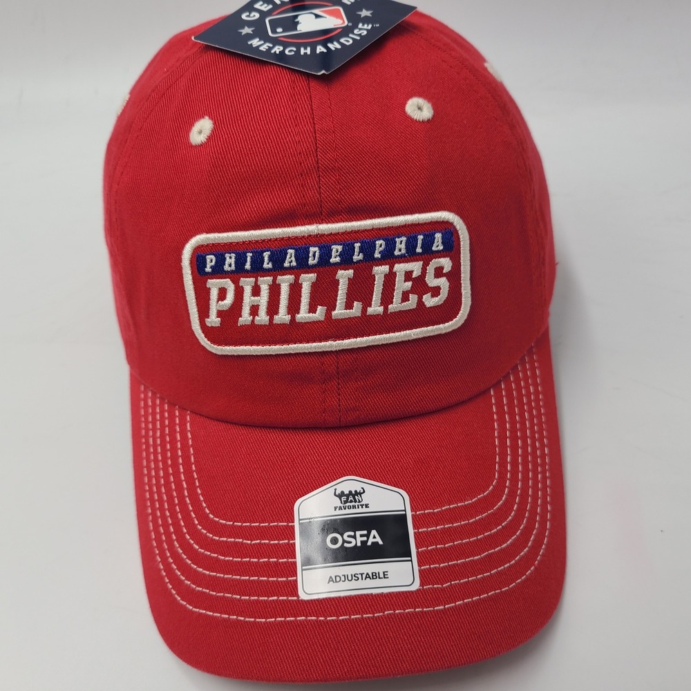 Philadelphia Phillies Hat Strapback Fan Favorite Clean Up Red MLB Baseball Men